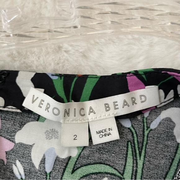 VERONICA BEARD Janis Puff Sleeve Floral Minidress SIZE 2 - Picture 9 of 16